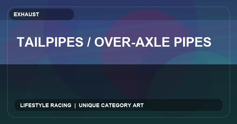 Tailpipes / Over-Axle Pipes
